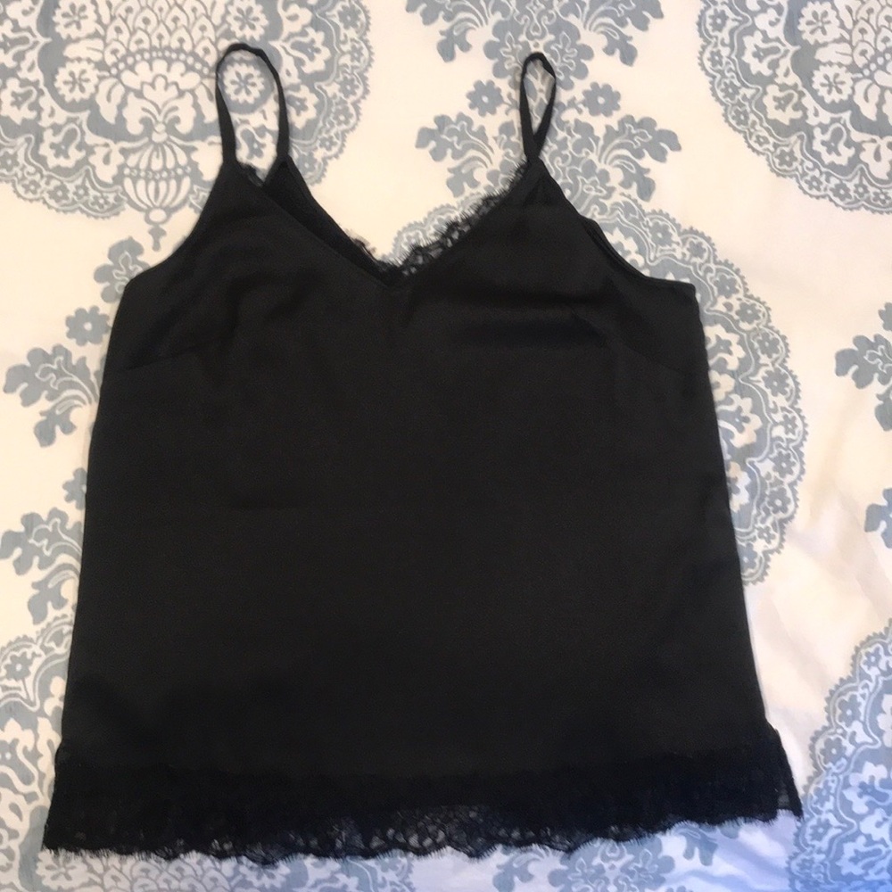 White house black market black satin cami